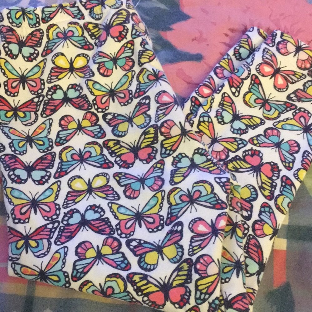 Butterfly print leggings